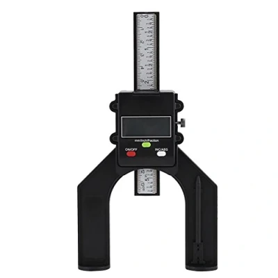 Immagine di Misuratori di profondità, Calibro Digitale per Utensili con Asta profondità 0 80 mm, Display a Cifre e Piedini Magnetici Autonomi, Nero