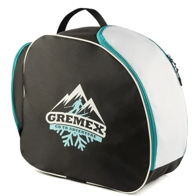 Immagine di GREMEX borsa per scarponi da sci con casco impermeabile scomparto e zaino cuciture in titanio