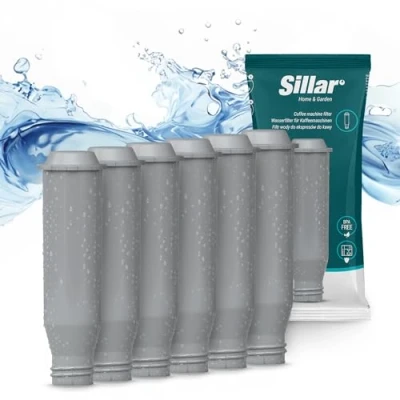 Immagine di Sillar 6x Filtro Acqua per Macchine da Caffè Krups F088, AEL01, TCZ6003 Cartucce a Carbone Attivo, Aumenta la durata dell&#039;unità