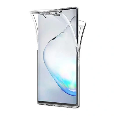 Immagine di AICEK Cover Compatible Samsung Galaxy Note 10, 360Full Body 10 Silicone Case Molle di TPU Trasparente Sottile Custodia per (6.3 Pollici)