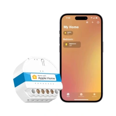 Immagine di Meross 1 Way Interruttore Smart Luci WiFi, Compatibile con Apple HomeKit, Alexa, Google Home e SmartThings, a Muro, Comando Vocale