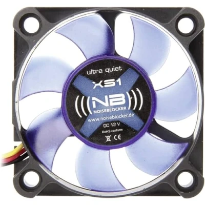 Immagine di NoiseBlocker BlackSilent XS1 Ventola per PC case Nero, Blu (traslucido) (L x A P) 50 10 mm