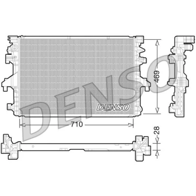 Immagine di Radiatore, raffreddamento motore DENSO DRM32038