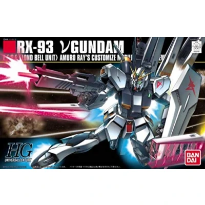 Immagine di Bandai Hobby # 86 RX 93 Nu Gundam Char&#039;s Counterattack, HGUC Figure, Multicolore, S, BAN153143