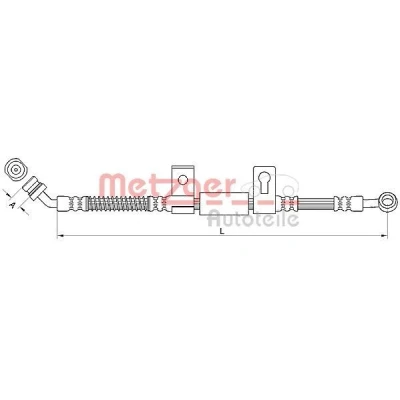 Immagine di METZGER 4110830 Tubi Freno 669 M10 x 1
