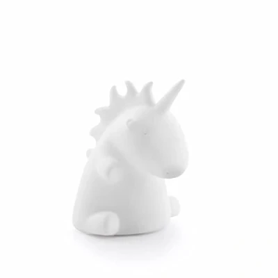 Immagine di InnovaGoods Lampada LED Unicorno Multicolor, Sicura per Bambini, Ideale come Luce Antibui Notturna, Non si Surriscalda, RGB LED, Bianco, Gomma, Unitalla