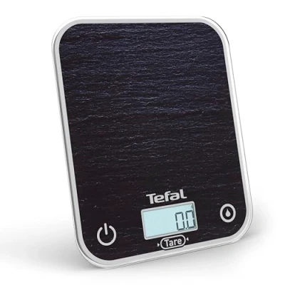 Immagine di Tefal Optiss, Bilancia da cucina elettronica, Display retroilluminato di facile lettura, Resistente ai graffi, Capacità 5 kg, Ardesia, BC50D2V0
