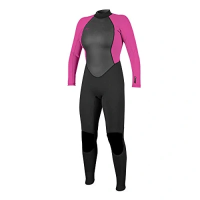 Immagine di O&#039;Neill Wetsuits Reactor II Muta Intera con Zip Posteriore da 3/2 mm, Donna, Nero/Bacca, 18