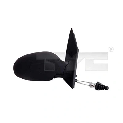 Immagine di Specchio retrovisore esterno Tyc 333 0002 Sx nero Regolazione:comando cavo flessibile, convesso SMART: City Coupe, Fortwo I Coupe