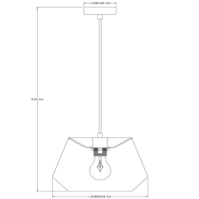 Immagine di Lucide Lampada a sospensione Jessica, terracotta, 1 luce, Ø 30 cm, cotone