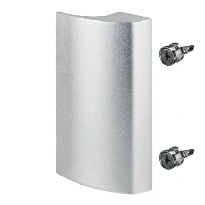 Immagine di SOTECH maniglia per porta da balcone SEJA II alluminio grigio argento anodizzato 85 x 40 20 mm esterno