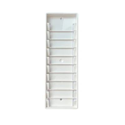 Immagine di SCM PC Card GmbH Supporto da parete per 10 carte personali, colore: bianco, registrazione del tempo, timerecording, compatibile con chip drive e SCT puro