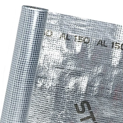 Immagine di HaGa® Pellicola per tetto in 1,5 m (merce al metro), membrana di protezione dal vapore, rivestita alluminio, diffusionsoffen, tetto, isolamento termico