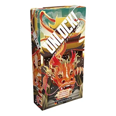 Immagine di Space Cowboys Asmodee Unlock! I sette esami del drago, Connoisseur Game, Puzzle Tedesco, Multicolore, Colorato (SCOD0062)