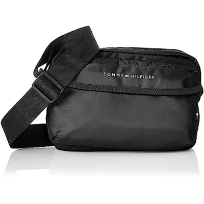 Immagine di Tommy Hilfiger Borsa a Tracolla Uomo TH Skyline Camera Bag Piccola, Nero (Black), Taglia Unica