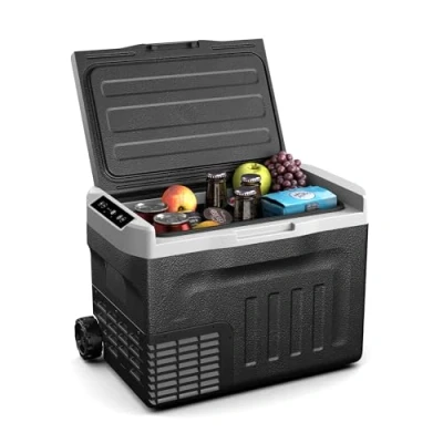 Immagine di KLARSTEIN PolarForce 30L Frigo Elettrico Portatile con Compressore, Pannello LCD, da 20C a 20C, modalità Eco, Ruote Fuoristrada, Doppie Impugnature, per Campeggio &amp; Viaggi, Freezer