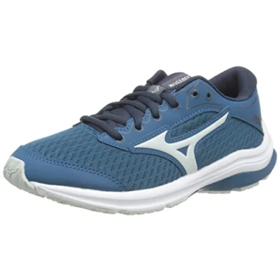 Immagine di Mizuno Wave Rider 25 Jr, Scarpe da corsa Unisex Bambini e ragazzi, Moroccanb Mistyb Teclips, 33 EU