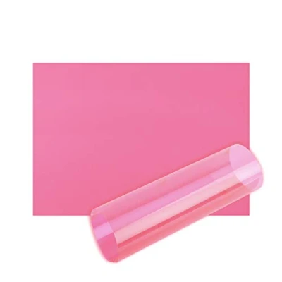 Immagine di Fogli di acetato OHP A4 Pellicola trasparente in colore con filtro luce plastica, aiuto per la lettura gel spesso 100 micron (formato A4, rosa, 10 fogli)