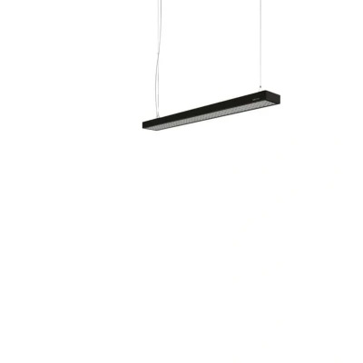 Immagine di Lampada LED a sospensione da ufficio Arcchio Susi, nero, alluminio, DALI