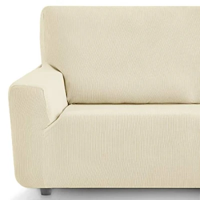 Immagine di Eiffel Textile Set di Corpidivano elastico, Fodere per Poltrona Rustica Regolabile Elastica Adattabile Confortevole. Tessuti, 1+ 1 Posti, Avorio