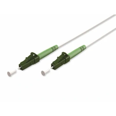 Immagine di goobay 59588 Cavo in fibra ottica (FTTH) monomodale (OS2) Simplex/LC APC (8) maschio a LC maschio/cavo onda luminosa, 10 m