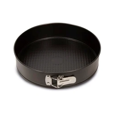 Immagine di FORMEGOLOSE™, tortiera apribile 1 fondo, 22 cm, realizzata in acciaio con doppio strato antiaderente, colore nero