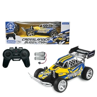 Immagine di Lexibook, Crosslander® Buggy Max, fuoristrada radiocomandato, fino a 15 km/h, telecomando e 2 batterie ricaricabili incluse, blu/giallo, RC22