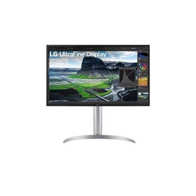 Immagine di LG 27UQ850V Monitor 27&quot; UltraHD 4K LED IPS HDR 400, 3840x2160, AMD FreeSync 60Hz, Audio Stereo 10W, HDMI 2.0 (HDCP 2.3), Display Port 1.4, USB C (90W), 3.0, AUX, Stand Pivot, Flicker Safe, Bianco