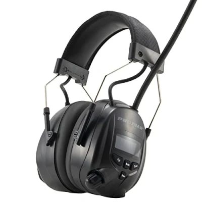 Immagine di PROTEAR Cuffie Antirumore Bluetooth con radio DAB/DAB+/FM, microfono integrati, per taglio, segatura, officina,SNR 30dB