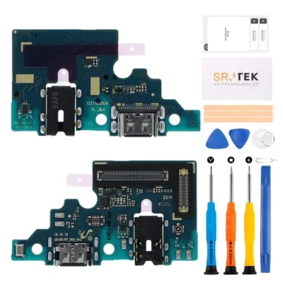 Immagine di SRJTEK Per Samsung Galaxy A51 2019 Connettore Dock Sostituzione Porta di Ricarica A515 Cuffie SM A515F con Microfono/Jack Audio/Antenna Kit Riparazione Ricambio