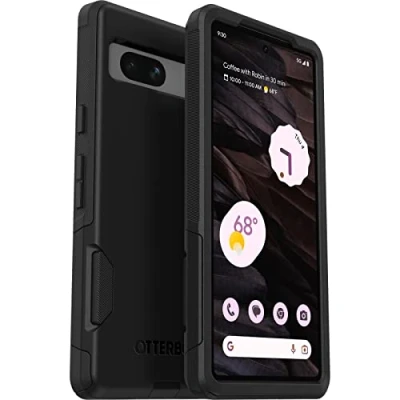 Immagine di OtterBox Custodia per Google Pixel 7A Commuter Series, Nera, Sottile e Resistente, Tascabile, con Protezione Le Porte