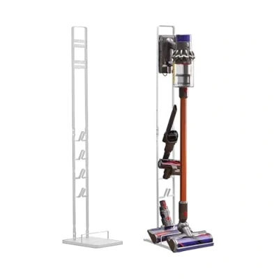 Immagine di MORANGO Supporto per Aspirapolvere Compatibile con Dyson V15 V12 V11 V10 V8 V7 V6 DC58/ DC59/ DC62/ DC74 Organizzatore da Pavimento Senza Forare Il Muro.