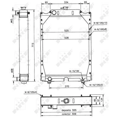 Immagine di Radiatore, Raffreddamento motore NRF 52122