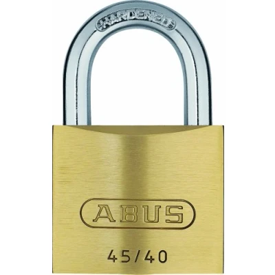 Immagine di ABUS Lucchetto 45/40 in ottone Set di 4 pezzi con cilindri precisione perni a testa fungo 11826 Livello sicurezza Colori