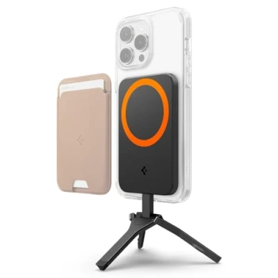 Immagine di Spigen S319 (MagFit+) Treppiede per telefono Compatibile con iPhone 16/15/14/13/12 Serie Angolo regolabile MagSafe Selfie Stick Nero