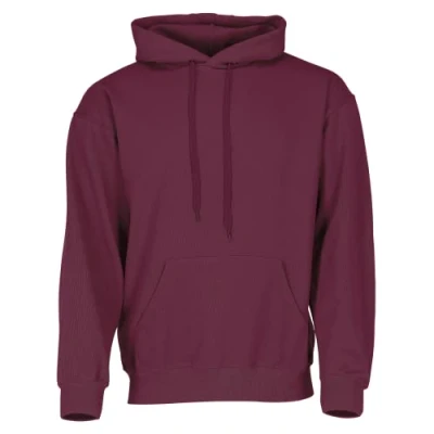 Immagine di Fruit of the Loom Felpa classica con cappuccio + sacchetto in tessuto MyShirt, Borgogna di stoffa Myshirt gratuito, XXXL