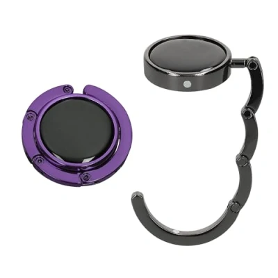 Immagine di kwmobile Set 2x Gancio Borsa da Tavolo Appendi in Alluminio Pieghevole Antiscivolo Antigraffio Appendiborsa Scrivania Max 3 kg
