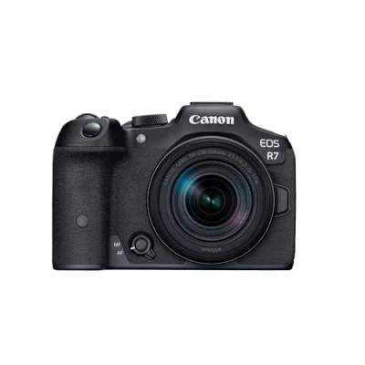 Immagine di Canon EOS R7 Fotocamera Mirrorless con Obiettivo RF S 18 150 mm F3.5 6.3 IS STM APS C 32,5 MP, Deep Learning Dual Pixel CMOS AF II Videocamera 4K 60p, Scatto Continuo Bluetooth, Wi Fi, WLAN
