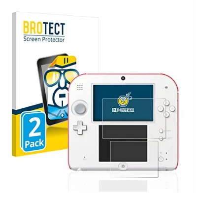 Immagine di brotect Pellicola Protettiva per Nintendo 2DS Protezione Schermo (2 Pezzi) [Trasparente, Anti Impronte]