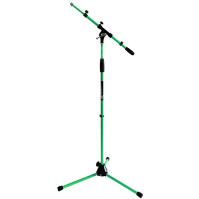 Immagine di Keepdrum, Supporto per microfono ms106gr con asta e base in metallo verde