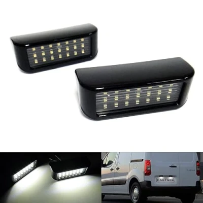 Immagine di RZG 2x LED Targa Luce Bianca Canbus Per 2019+Combo E Vivaro C Zafira Vita ProAce City 2007+Scudo 270