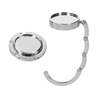 Immagine di kwmobile Set 2x Gancio Borsa da Tavolo Appendi in Alluminio Pieghevole Antiscivolo Antigraffio Appendiborsa Scrivania Max 3 kg