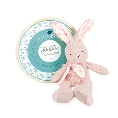 Immagine di DOUDOU et Compagnie Pantin Coniglio Bio Rosa 25 cm BOTANIC DC3970