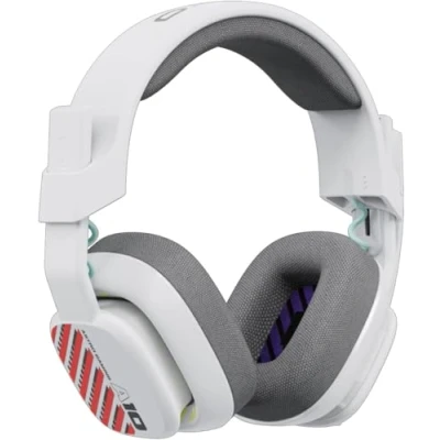Immagine di ASTRO A10 Cuffie Gaming Cablate Gen 2, da Gioco Over Ear con Microfono Flip to Mute, Leggere e Resistenti, Driver 32 mm, Compatibile PS5, PS4, Nintendo Switch, PC Bianco