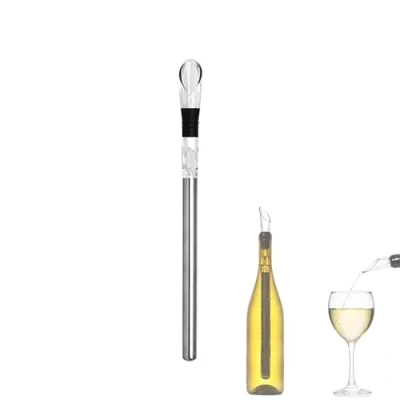 Immagine di Asta di Raffreddamento Inox refrigeratore Per Bottiglie Vino in Acciaio Inossidabile Set Refrigeratori Sicuro e Commestibile Qualsiasi Dimensione