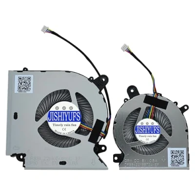 Immagine di JISHIYUFS Nuova CPU+GPU Ventola di raffreddamento per MSI Katana GF76 Pulse GL76 MS 17L1 GF66 11UC GL66 11UEK 1581 Series PABD08008SH N459 PAAD06015SL N460 DC5V 0 6A
