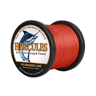 Immagine di Hercules Filo da pesca intrecciato a 8 fili, 100 2000m, 10 300lb, super morbido, polietilene, Lenze intrecciate per con lenza, riva, in mare, barca