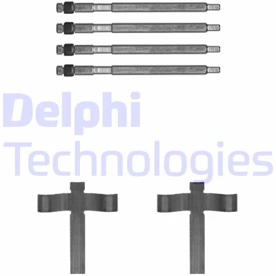 Immagine di DELPHI LX0707 Kit accessori, Pastiglia freno