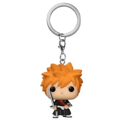 Immagine di Funko POP! Keychain: BLEACH Ichigo Kurosaki Mini Figura in Vinile da Collezione Novità Portachiavi Riempitivi per Calze Idea Regalo Merchandising Ufficiale Anime Fans Minifigure