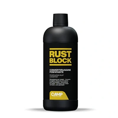 Immagine di Camp RUST BLOCK CONVERTIRUGGINE FOSFATANTE, Converte e blocca la ruggine, Protettivo, Sovra verniciabile, 750 ml